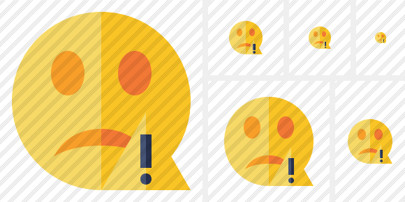 Smile Unhappy Warning Symbol Smile Unhappy Warning Symbol