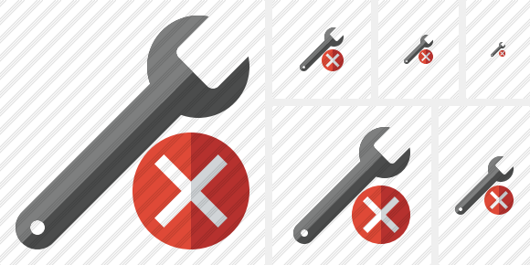 Spanner Cancel Symbol