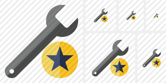 Spanner Star Icon