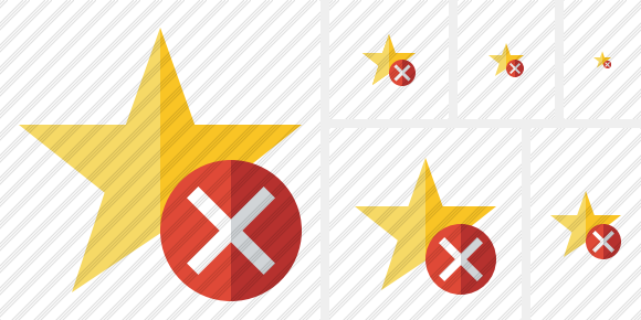 Star Cancel Icon Star Cancel Icon