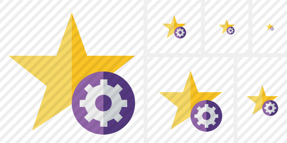 Star Settings Icon Star Settings Icon