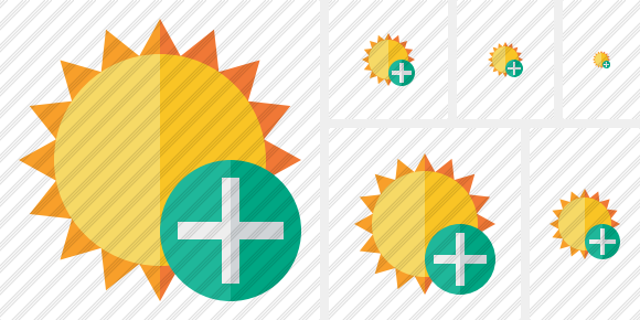 Sun Add Icon Sun Add Icon