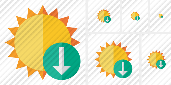 Sun Download Symbol