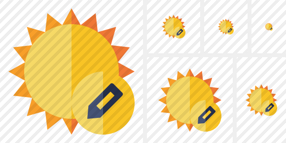 Sun Edit Icon Sun Edit Icon