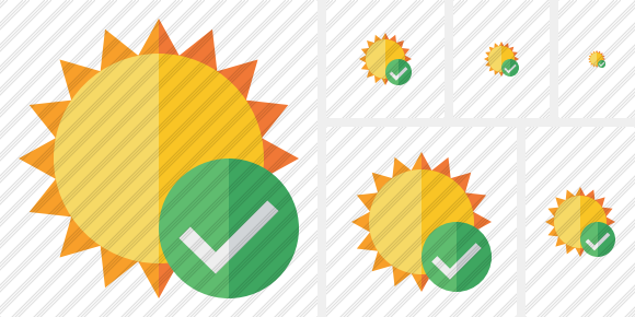 Sun Ok Icon Sun Ok Icon