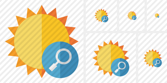 Sun Search Icon