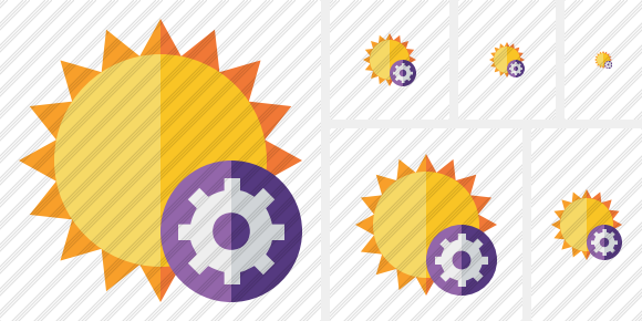 Sun Settings Symbol