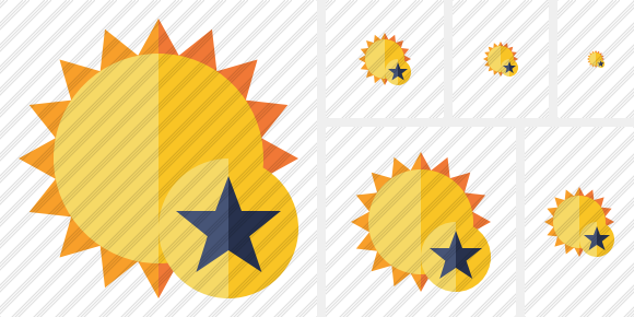 Sun Star Icon Sun Star Icon