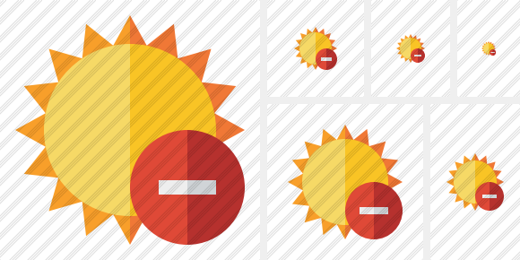 Sun Stop Icon Sun Stop Icon