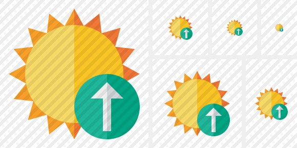 Sun Upload Icon Sun Upload Icon