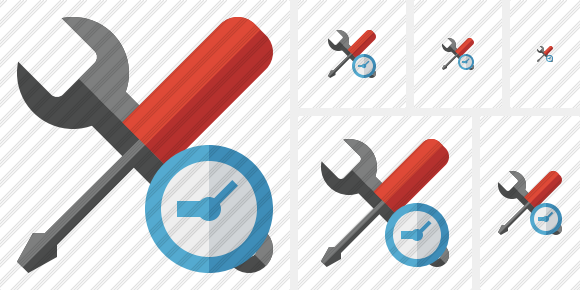 Tools Clock Icon