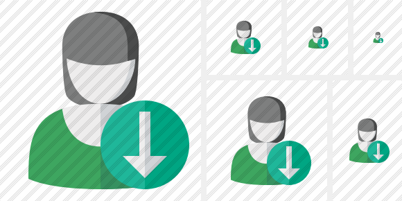 User Woman Download Icon User Woman Download Icon