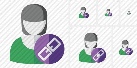 User Woman Link Icon User Woman Link Icon