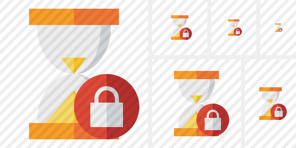Wait Lock Icon Wait Lock Icon
