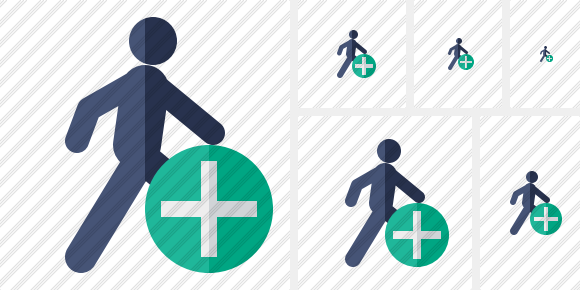 Walking Add Symbol Walking Add Symbol