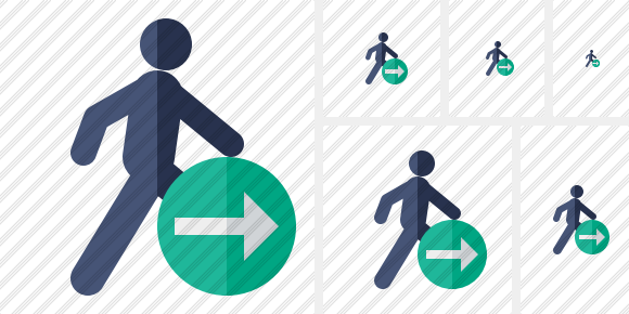 Walking Next Symbol Walking Next Symbol