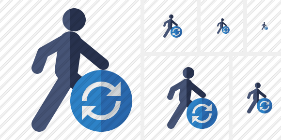 Walking Refresh Symbol Walking Refresh Symbol