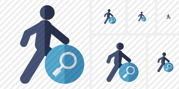 Walking Search Symbol Walking Search Symbol