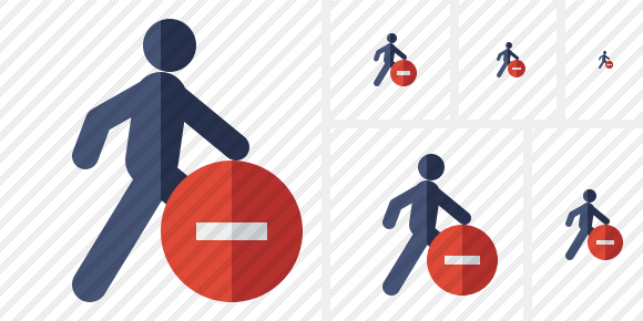 Walking Stop Symbol Walking Stop Symbol