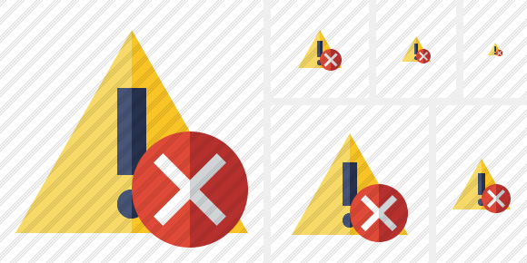 Icono Warning Cancel Icono Warning Cancel