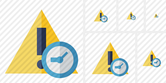 Icono Warning Clock Icono Warning Clock