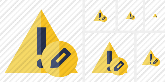 Icono Warning Edit Icono Warning Edit