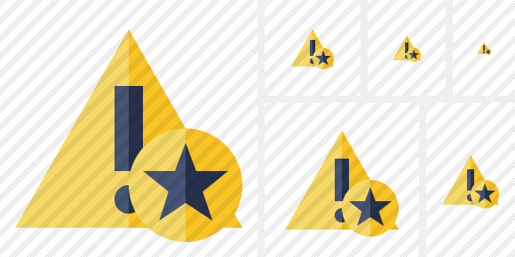 Icono Warning Star Icono Warning Star
