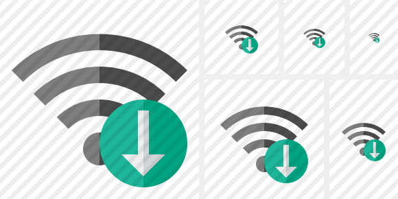 Icône Wi Fi Download