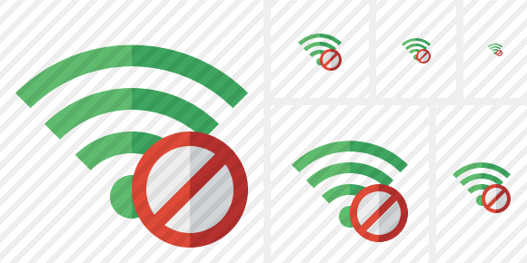 Иконка Wi-Fi Зелёная Выключить