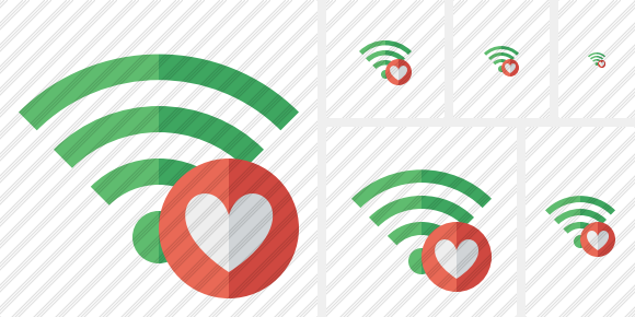 Icona Wi Fi Green Preferiti