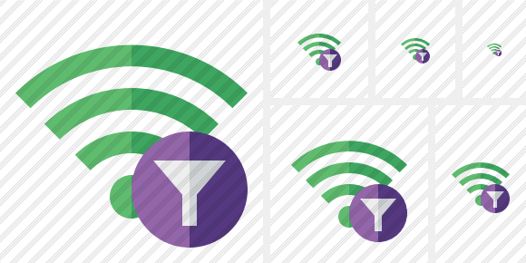 Wi Fi Green Filter Icon