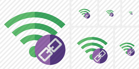Wi Fi Green Link Symbol