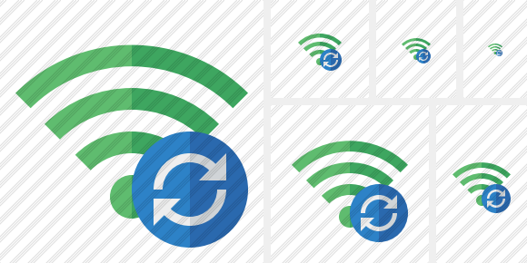 Wi Fi Green Refresh Symbol
