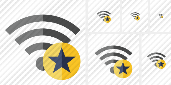 Wi Fi Star Icon Wi Fi Star Icon