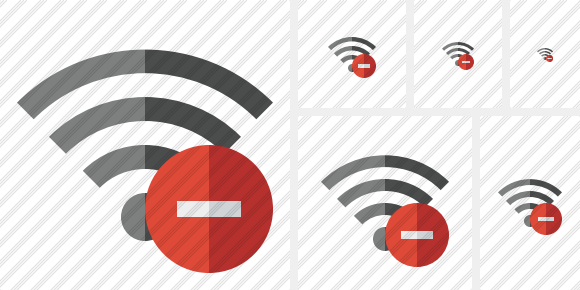 Wi Fi Stop Icon Wi Fi Stop Icon
