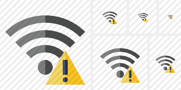 Icono Wi Fi Warning