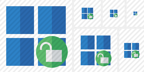 Windows Unlock Icon