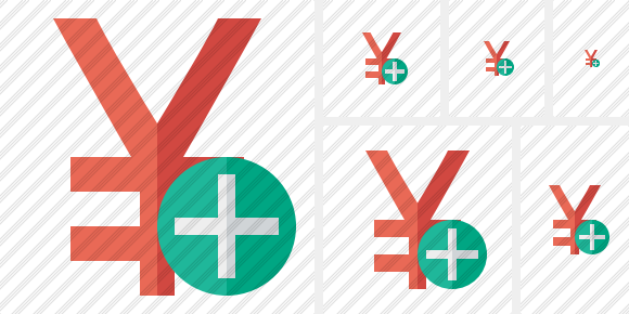 Yen Yuan Add Icon Yen Yuan Add Icon
