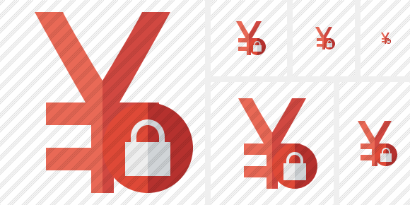 Yen Yuan Lock Icon Yen Yuan Lock Icon