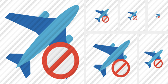 Airplane 2 Block Icon Airplane 2 Block Icon