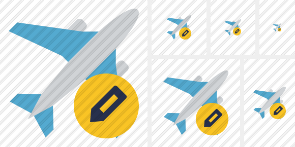 Airplane Edit Icon