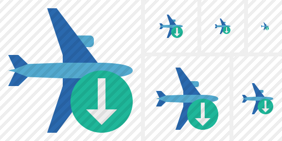 Airplane Horizontal 2 Download Symbol