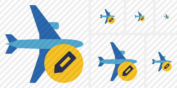 Airplane Horizontal 2 Edit Icon