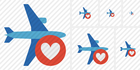 Airplane Horizontal 2 Favorites Icon