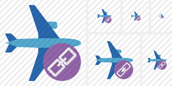 Airplane Horizontal 2 Link Symbol