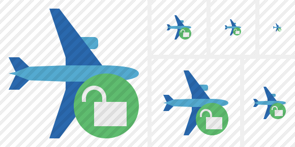 Icono Airplane Horizontal 2 Unlock