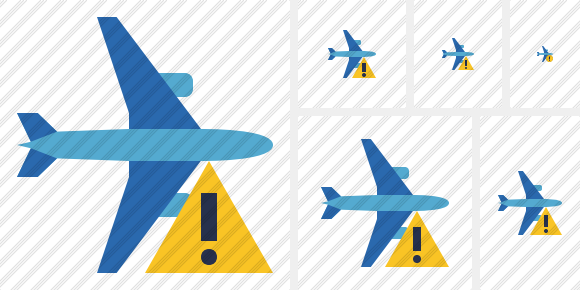 Airplane Horizontal 2 Warning Icon