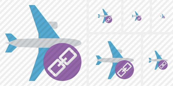 Airplane Horizontal Link Symbol