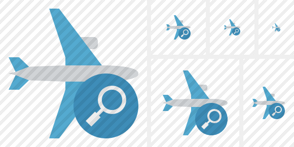 Airplane Horizontal Search Symbol