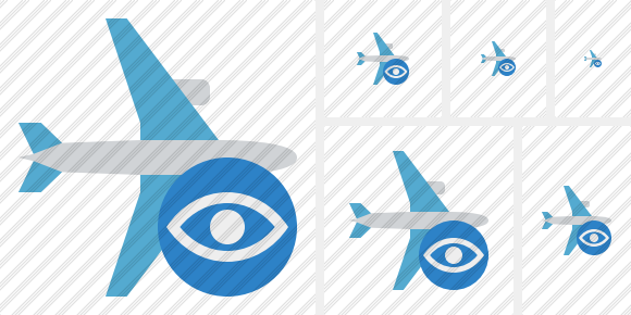 Airplane Horizontal View Icon